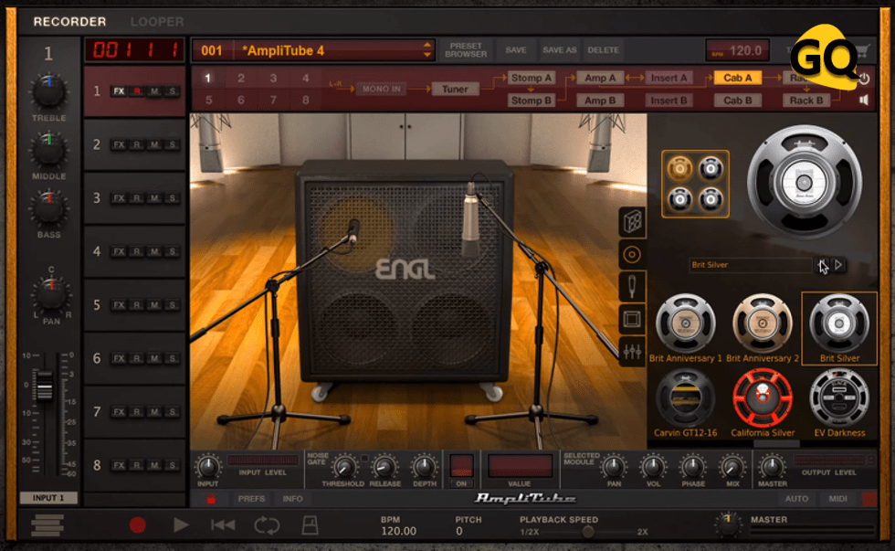 AmpliTube 4 Free, one of the best virtual guitar amp VST plugins.