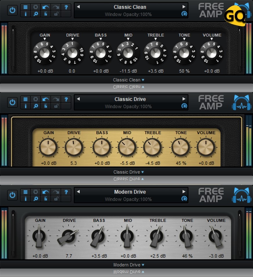 Plugins audio Blue Cat : 3 simulateurs d'amplis entièrement gratuits.