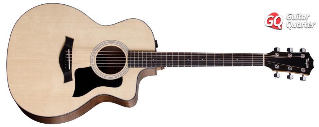 Taylor 114 CE é uma das melhores guitarras eletroacústicas abaixo de US$ 1.000.